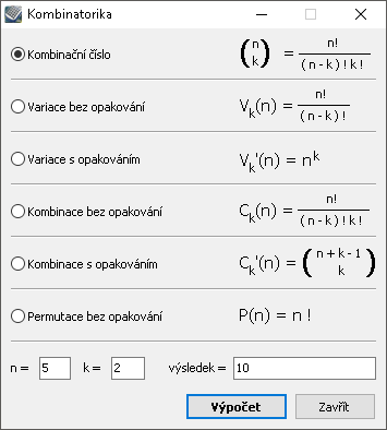 Kalkules - Kombinatorika